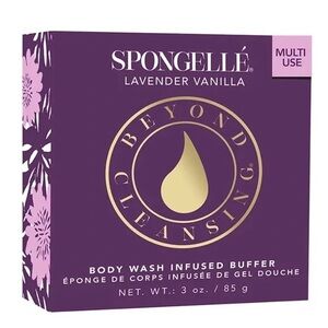 Spongelle  Lavender Vanilla Body Wash Infused Buffer - Full Size 3oz NEW